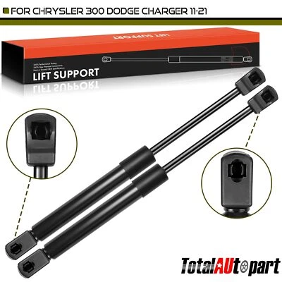 2x Soportes de elevación Amortiguador Puntal para Chrysler 300 Dodge Charger 2011-2021 Capó delantero Foto 1 de 4