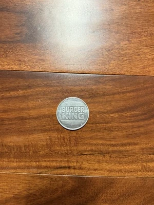 1984 Vintage Burger King Breakfast Aluminum Coin Coupon - Image 1 of 2