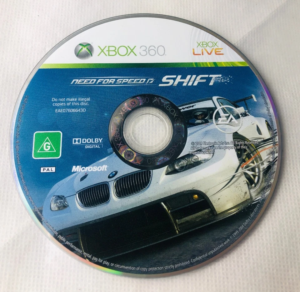 Video Game Need For Speed Shift Disc Only XBOX 360 - Image 1 of 1
