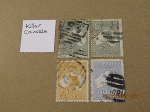 AUSTRALIA KANGAROOS LOT VARIOUS PMKS/DATES & WMKS KILLER POST PMKS - Picture 1 of 1