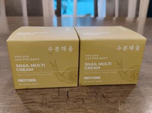 2 x Prettyskin Snail Multi Cream Toner + Emulsion + Serum + Creme, Anti Aging - Bild 1 von 4