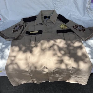 SHERIFF'S UNIFORM FROM “THE WALKING DEAD"! With Patches And Badge & Hardware - Picture 1 of 11