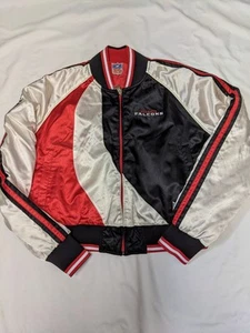 Jungen NFL Atlanta Flacons schwarz, rot & weiß Reißverschluss Jacke Etikett Größe Large - Bild 1 von 13
