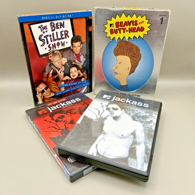 MTV 90s/Y2K Classic TV Shows DVD Lot • Jackass • Beavis & Butthead • Ben Stiller - Image 1 of 4