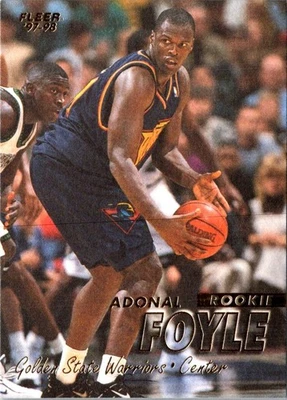 1997 Fleer Adonal Foyle #215 Golden State Warriors Basketball Card - Image 1 of 2