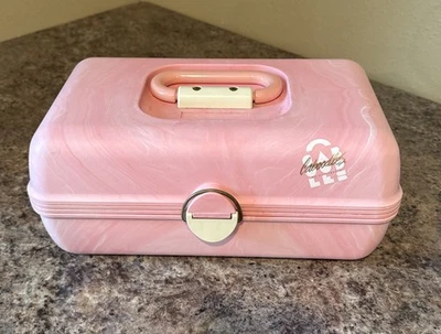 Caboodles Vintage 2602 Pink Make Up Case Jewelry Crafts Travel 80s/90s Slides - Image 1 of 4