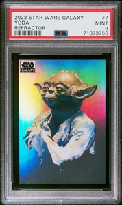 2022 Topps Chrome Star Wars Galaxy #7 Yoda Refractor PSA 9 - Picture 1 of 2