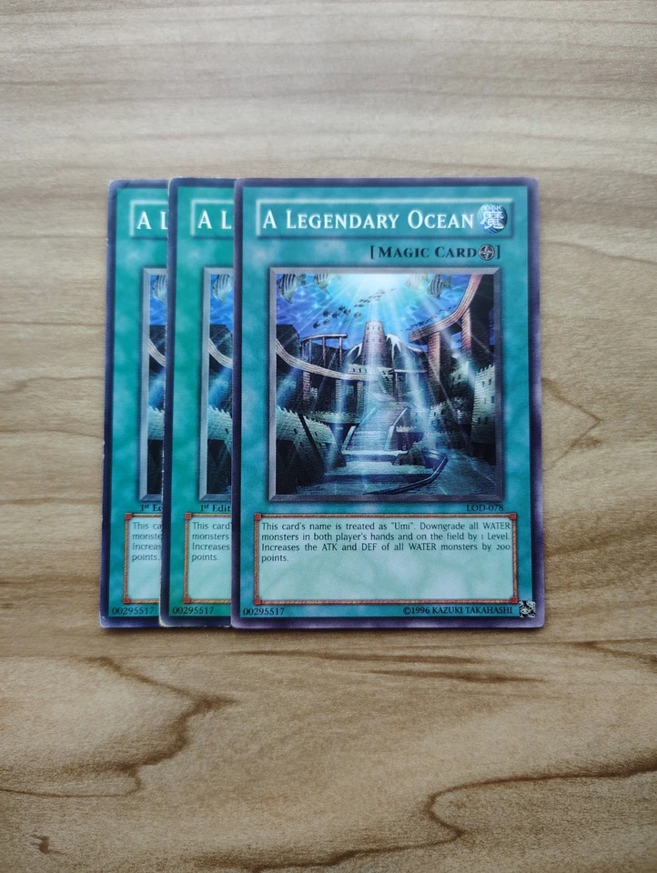 Yu-Gi-Oh! - A Legendary Ocean 3X - Full Playset - Image 1 of 1