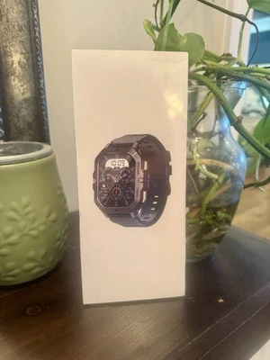 Reloj inteligente militar impermeable para hombre - Bluetooth presión arterial sueño fitness Foto 1 de 4