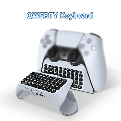 3.5mm Bluetooth 3.0 Wireless Keyboard Chatpad Controller Gamepad for PS5 Gamepad - Image 1 of 4