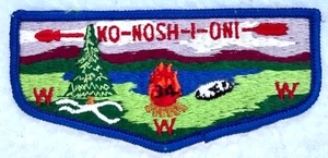 OA Lodge KO-NOSH-I-ONI No.34 First Flap S-1a or S-1b IROQUOIS COUNCIL New York - Picture 1 of 2
