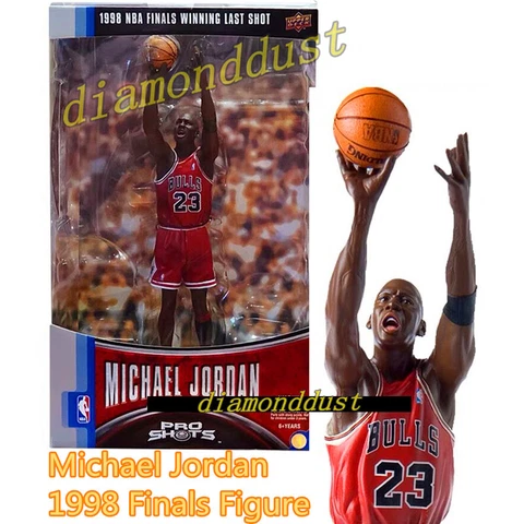 NBA 1998 Finals Winning Last Shot Michael Jordan Pro MJ Figure Basketball Cards Cover