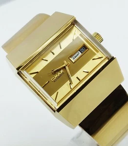 Skin Diver Swiss Omax Automatic Watch 1970s NOS Cal AS 2066 25 jewel vintage - Picture 1 of 12