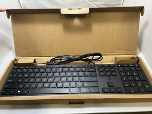 (Lot of 5) HP Desktop 320K Slim Wired QWERTY Keyboard - Black (L96909-001) - Picture 1 of 2