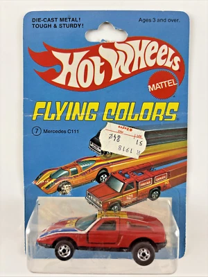 Mercedes C111 1976 Hot Wheels Flying Colors #6978 - nuevo/cardado Foto 1 de 4