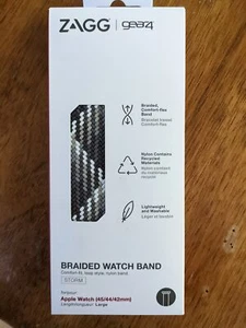 new Zagg Gear4 Braided Watch Band for all size Apple Watch - Storm - Free Ship - Picture 1 of 1