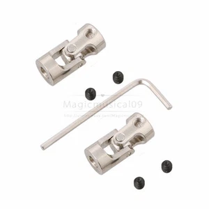 2pcs Model Car Shaft Coupling Motor Connector Alloy Universal Joint - Picture 1 of 18