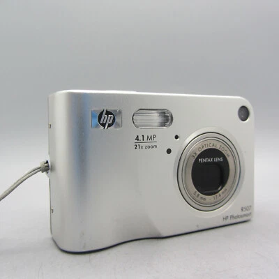 HP Digital Camera Photosmart R507 4.1MP Silver Tested - Image 1 of 4