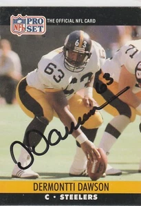 Dermontti Dawson signed 1990 Pro Set card Pittsburgh Steelers autograph - Picture 1 of 1