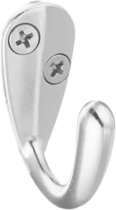 NATIONAL MFG/SPECTRUM BRANDS HHI N830-142 Single Robe Hook, Satin Nickel, 1.6" - Picture 1 of 1