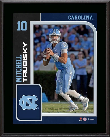 Mitchell Trubisky North Carolina 10.5x13 Sublimated Player Plaque - Fanatics Cover
