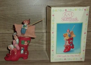 Vintage Kurt Adler KSA Bilderbuch Sammlung alte Dame im Schuh Ornament - Bild 1 von 3