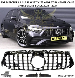 Per MERCEDES CLASSE A 2023+ W177 V177 A35 A200 AMG GT PANAMERICANA GRIGLIA NERA - Foto 1 di 8