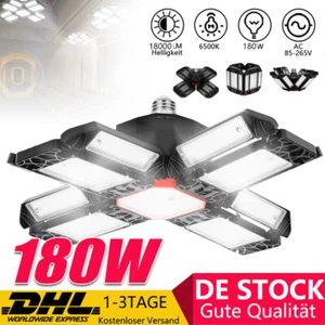 LED Lampe Werkstatt Garage Wand Deckenleuchte Garagenlampe Beleuchtung 18000lm - Bild 1 von 23