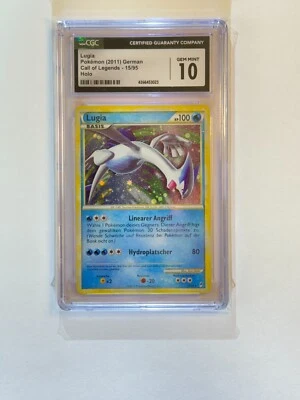2011 Pokemon Lugia HOLO Call of Legends 15/95 GRADED CGC 10 GM MNT (GERMAN) - Image 1 of 2