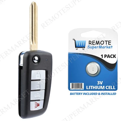 Replacement for Nissan 04-06 Altima Maxima 05-15 Armada Remote Car Flip Key Fob - Image 1 of 4
