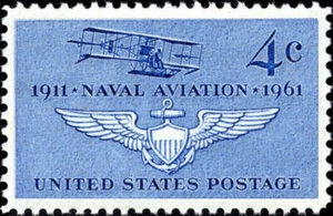 Scott #1185- 4 Cent Stamp Naval Aviation, Navy's 1st Plane & Wings- 1961 MNH  - Picture 1 of 1