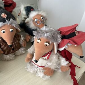 Wombles Soft Toys X 4 Uncle Bulgaria, Orinoco, Tomsk and Bungo. Vintage 1998
