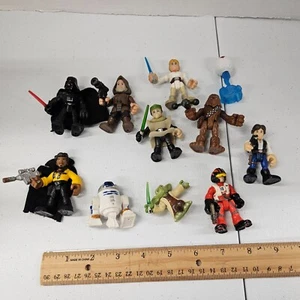 STAR WARS LOT Galactic Heroes ENDOR LUKE LANDO YODA Obiwan R2D2 Han DARTH VADER - Picture 1 of 5