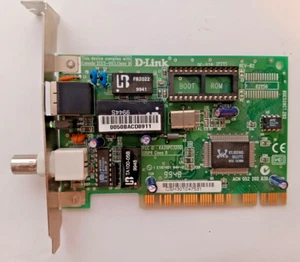 D-Link DE-528CT Ethernet Adapter Card BaseT + Thinnet Coax BNC - Picture 1 of 3
