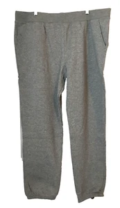 TIME AND TRU GRAY CINCHED AT ANKLE RELAXED FIT FLEECE PANTS SZ 2XL - Picture 1 of 9