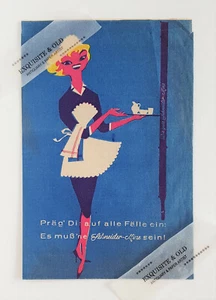 Schneider-Miene Papiertüte Kugelschreiber Spruch Werbung Ernst Schreiner Korntal - Picture 1 of 2