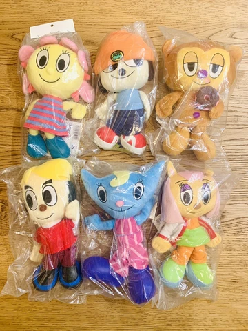 [6set full] Parappa The Rapper TAKARA 2001 Plush 9" Stuffed Doll New From Japan Cover