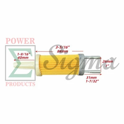Filtro de combustible en tanque de 4-7/8" para generador diésel ETQ DG6LE DG6LN DG5500 DG7250LE  Foto 1 de 2