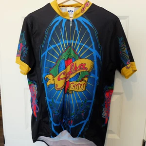 RARE Voler Salsa Cycles Cycling Jersey Short Sleeve Front Zip Adult Large - Picture 1 of 11