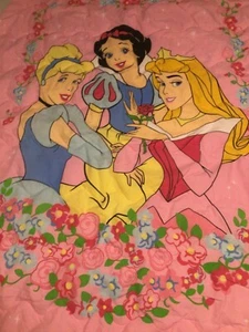 Disney Princess Comforter~Blanket~Snow White~Cinderella~Sleeping Beauty~EXC - Picture 1 of 8