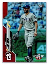 2020 Topps Opening Day Eric Hosmer #83 Rainbow Foil Red Border San Diego Padres