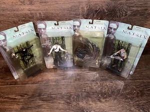 2000 MATRIX LOT OF 4 MOVIE FIGURES NEW N2 TOYS TANK SENTINEL COMPLETE SERIES 2 - Picture 1 of 10