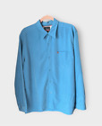 Quicksilver Men’s Long Sleeve Casual Button Front Shirt Blue Size Medium