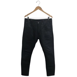 G-STAR RAW WAXED INDIGO COTTON JEANS - D-Staq 3D Slim Skinny Leg Mid Rise 33 - Picture 1 of 22