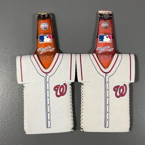 Washington Nationals MLB Baseball Insulated Bottle Sleeve Team Logo - LOT OF 2 Cover