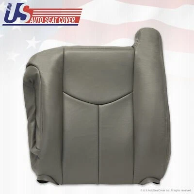 2003 2004 2005 06 GMC Sierra Driver Top Lean Back Leather Seat Cover pewter Gray - Изображение 1 из 4