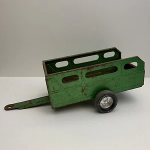 Vintage Nylint Farms Green Toy Trailer Pressed Steel 8” USA - Picture 1 of 6