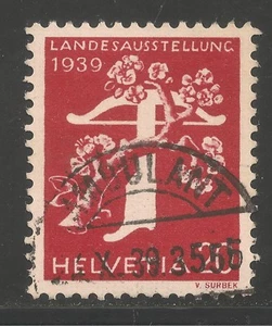 Switzerland #262 (A75) VF USED - 1939 20c Tree and Crossbow - German - Picture 1 of 1