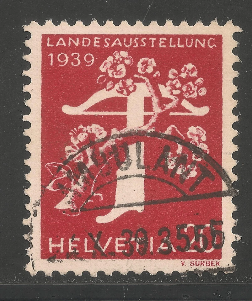Switzerland #262 (A75) VF USED - 1939 20c Tree and Crossbow - German - Image 1 of 1
