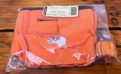 Longaberger Small Bushel Basket Halloween Boo Liner & Pumpkin Handel # 23111152 Cover